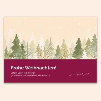 Weihnachten 2 Gutschein-Motiv Weihnachten 2 – Tannenwald